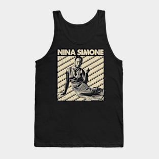 Elegant Essence Portraits of the Iconic Nina Simone Tank Top